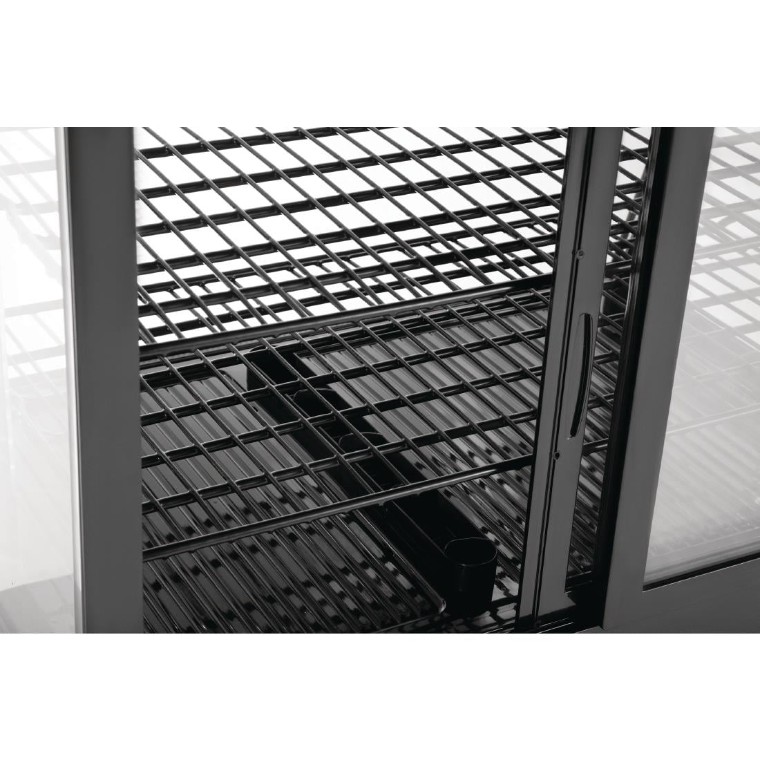 Vitrine réfrigérée de comptoir 100L Polar Série C noire CC611