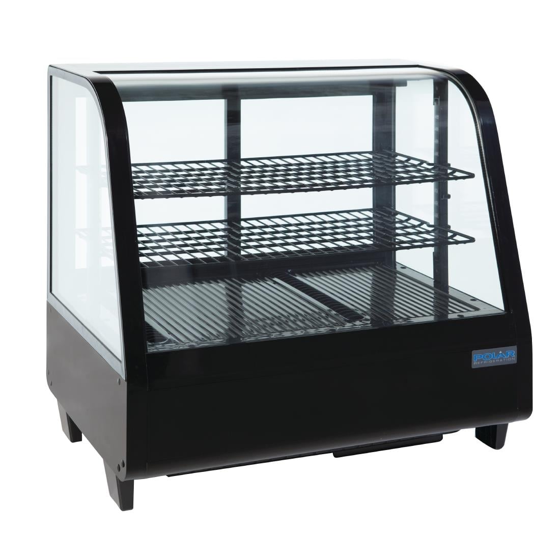 Vitrine réfrigérée de comptoir 100L Polar Série C noire CC611