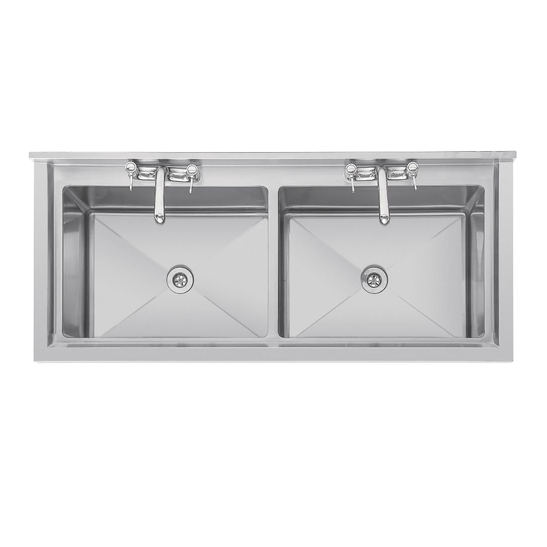 Double évier profond Vogue 1410 x 600mm CF406
