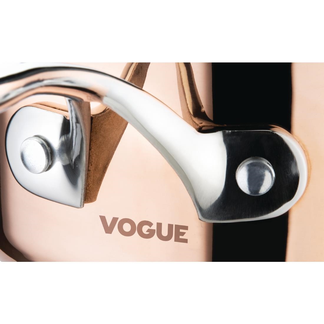 Sauteuse évasée en cuivre 3 couches induction Vogue 200mm CM677