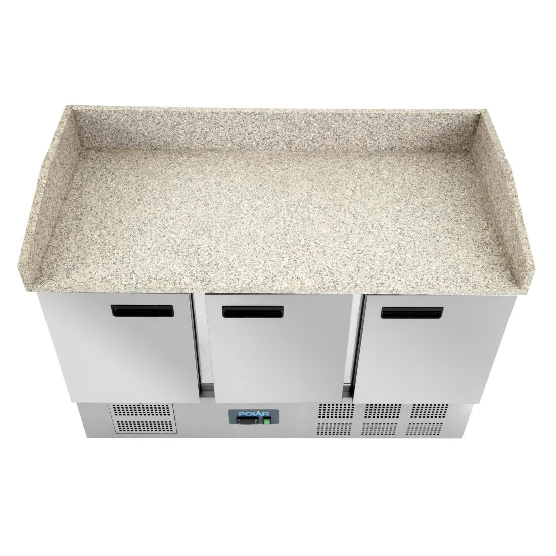 Comptoir de préparation à pizza réfrigéré 3 portes Polar Série G 368L CN402