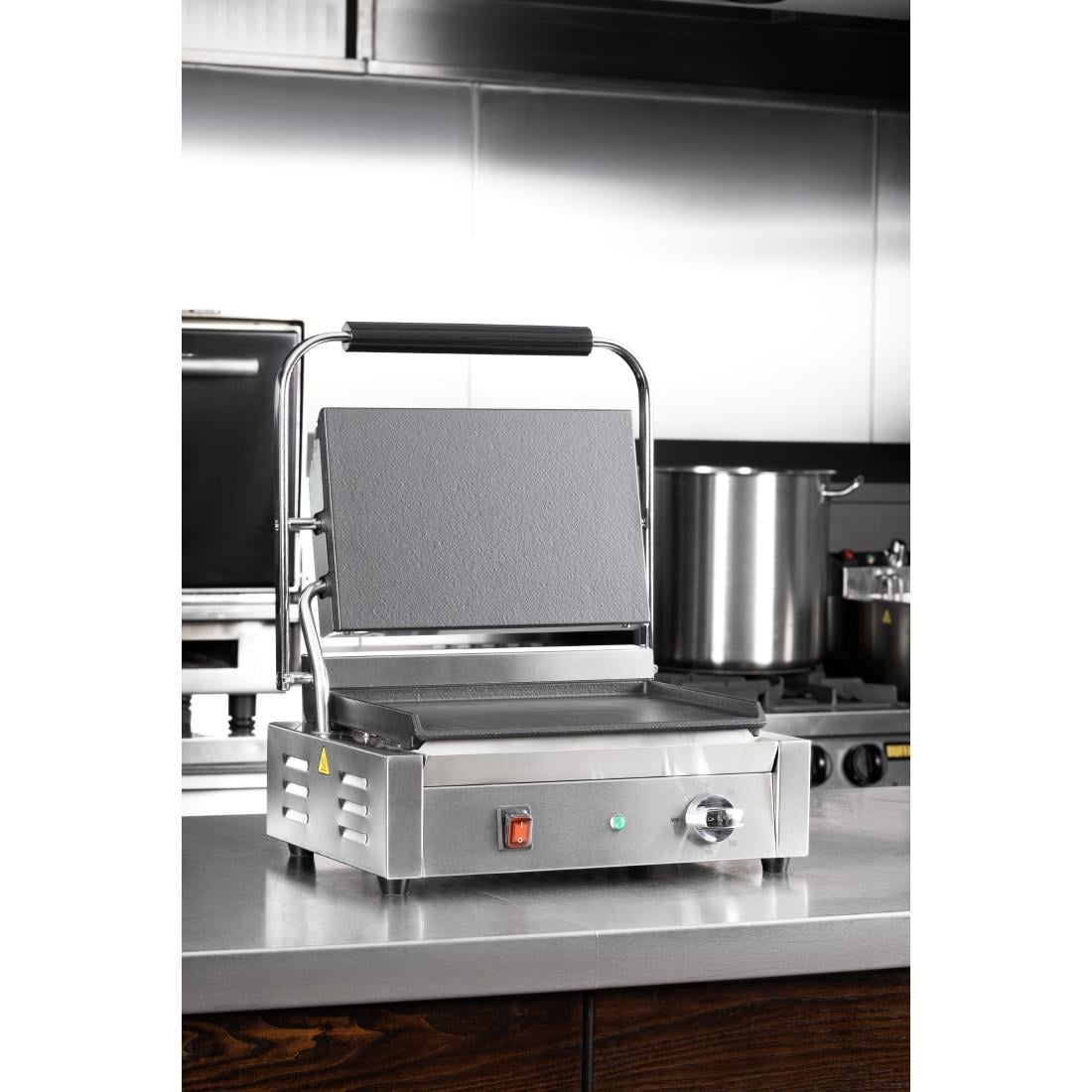 Grand gril de contact simple Bistro Buffalo lisse/lisse CU603