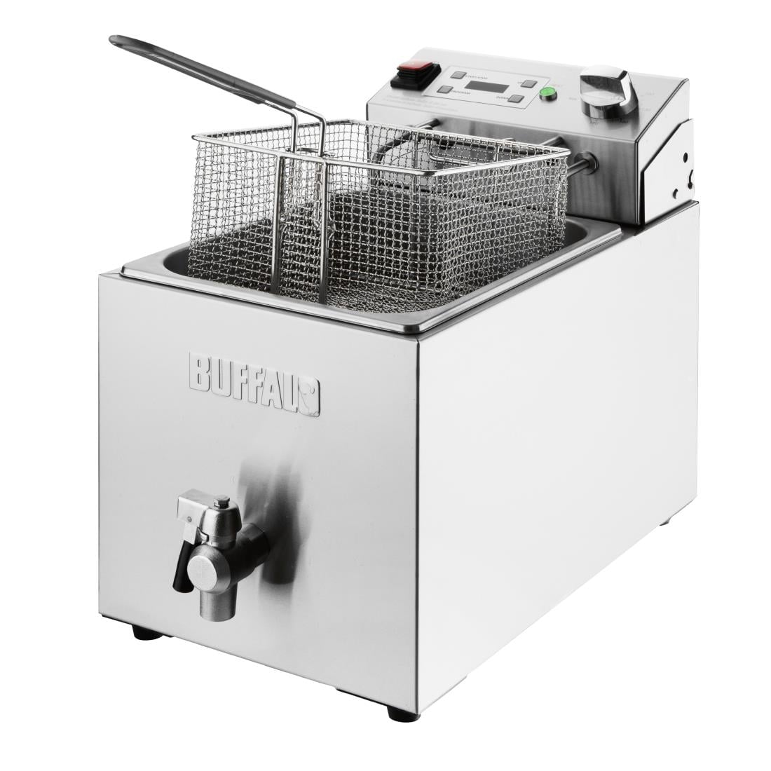 Friteuse électrique simple avec minuterie Buffalo 8L CU620