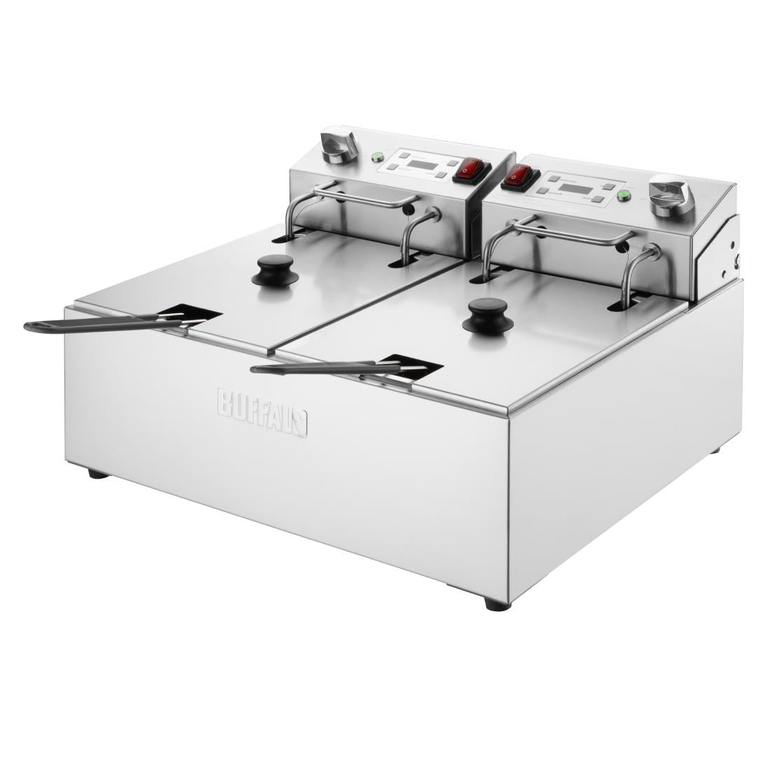 Friteuse électrique double avec minuterie Buffalo 2x5L CU624