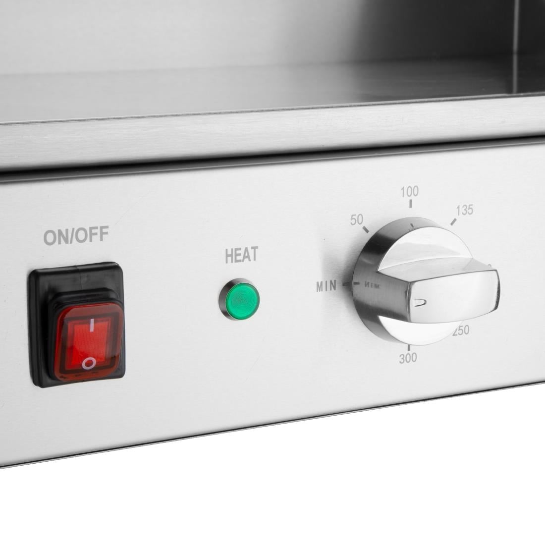 Plancha électrique en acier poli Buffalo CU626