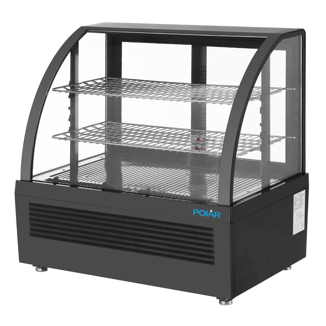 Vitrine réfrigérée de comptoir Polar série C noire 100L CU636