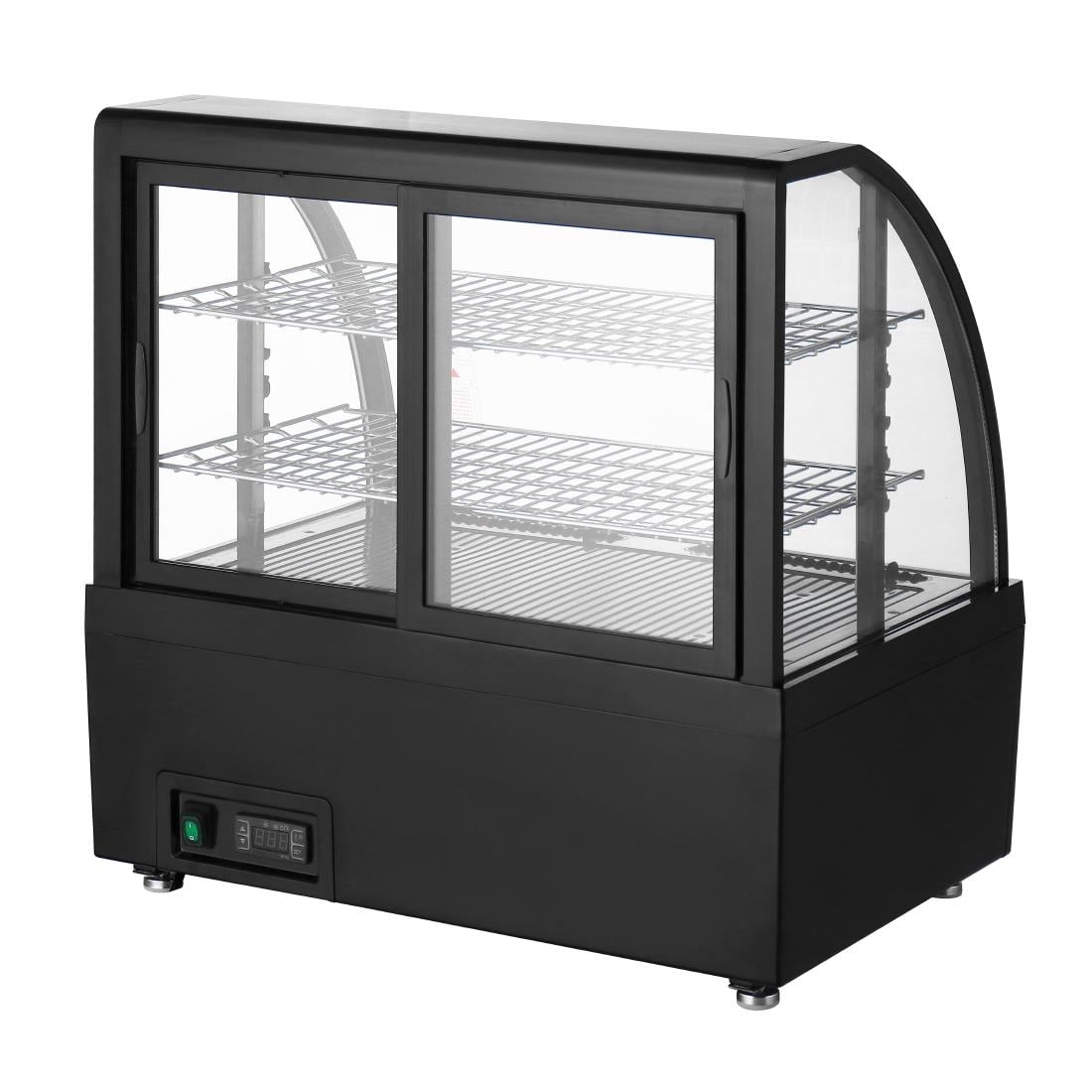 Vitrine réfrigérée de comptoir Polar série C noire 100L CU636
