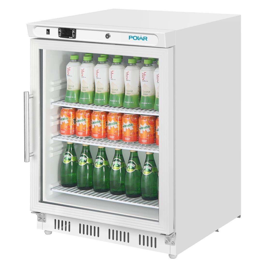 Vitrine réfrigérée positive dessous de comptoir Polar Série C 150L blanc CZ785