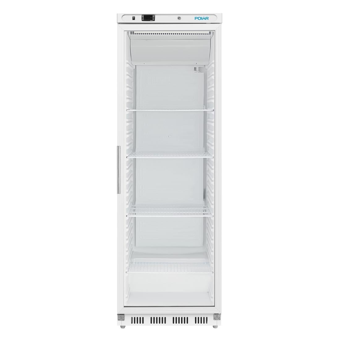 Vitrine réfrigérée positive Polar Série C blanche 400 L CZ786