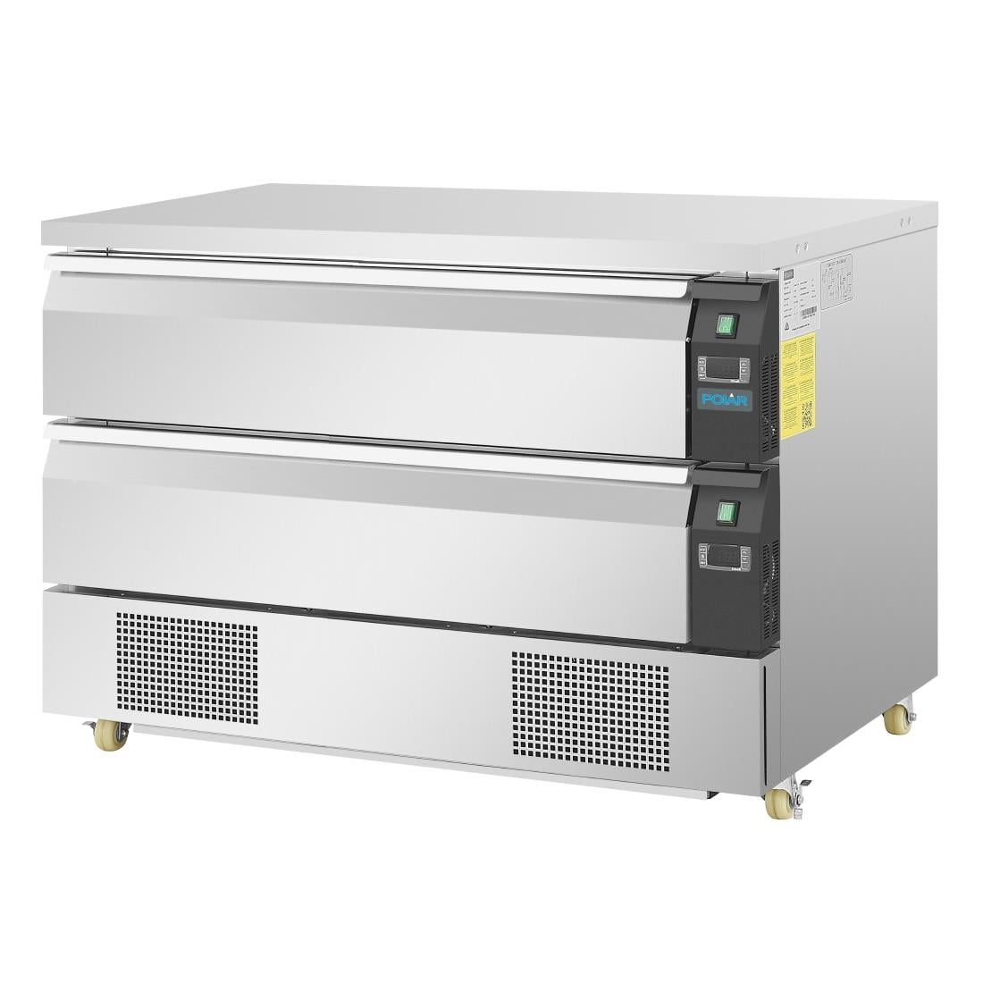 Soubassement double réfrigération 2 tiroirs Polar Série U 6x GN 1/1 DA997