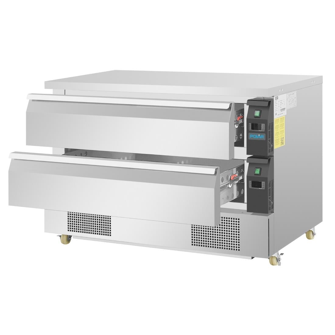 Soubassement double réfrigération 2 tiroirs Polar Série U 6x GN 1/1 DA997
