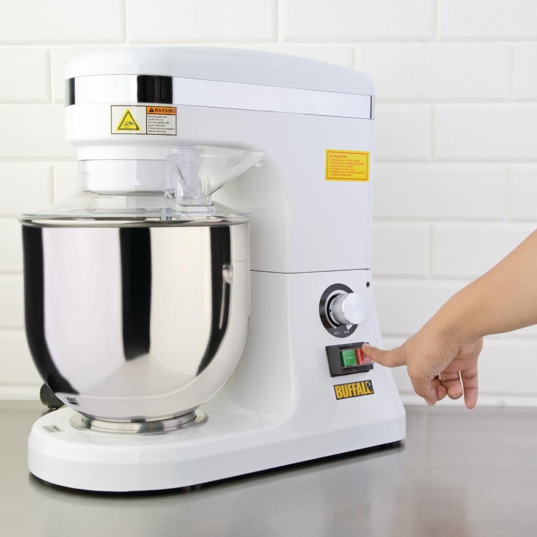 Batteur planétaire Buffalo blanc 7L DB266