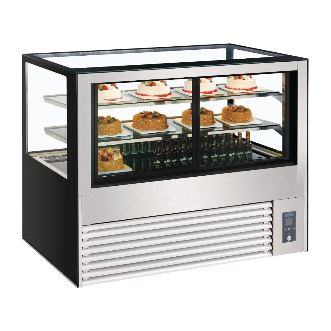 Vitrine service arrière réfrigérée Polar Série U 1500mm DB952