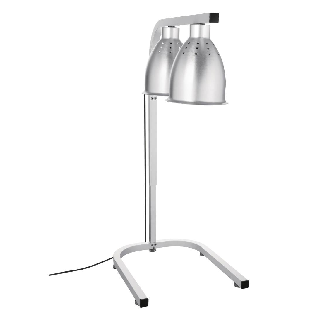 Lampe chauffante double sur pied Buffalo métal DF626