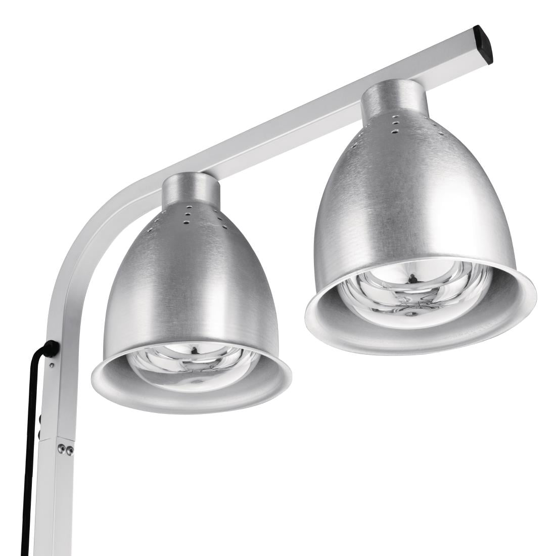 Lampe chauffante double sur pied Buffalo métal DF626