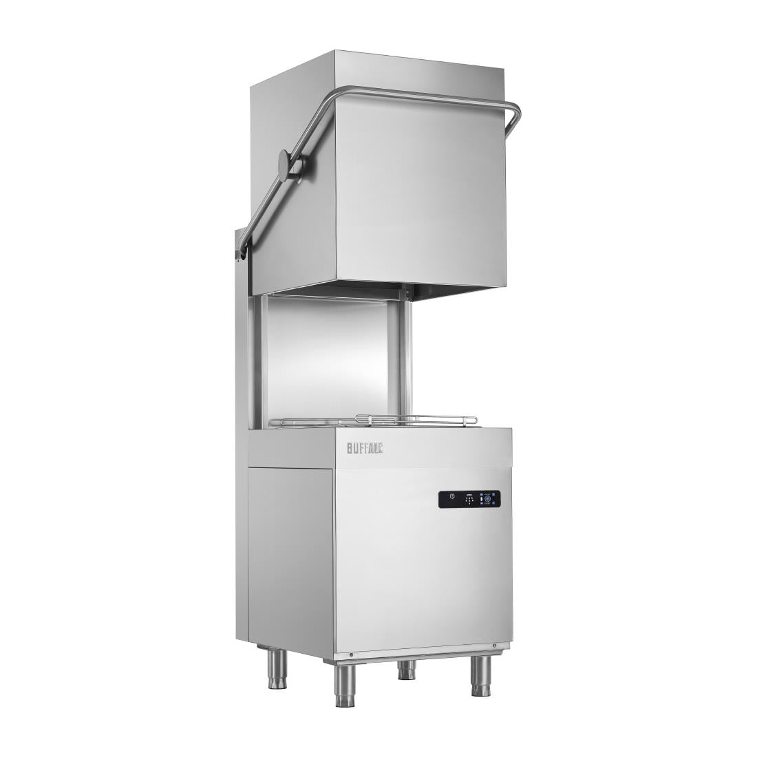 Lave-vaisselle numérique à capot Buffalo avec pompe de vidange 9,7 kW triphasé DN975