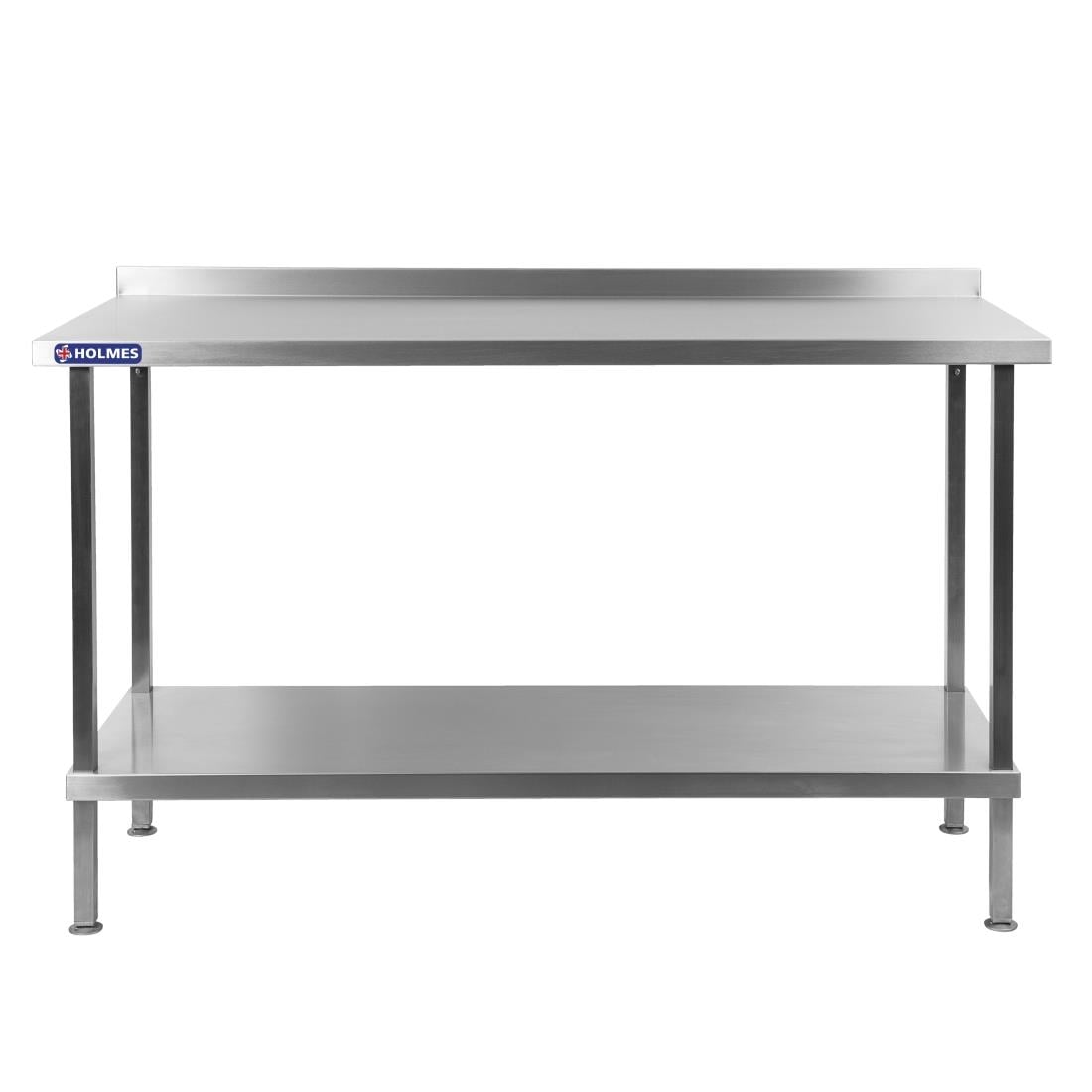 Table murale en acier inoxydable Holmes avec dosseret 1800 mm DR038