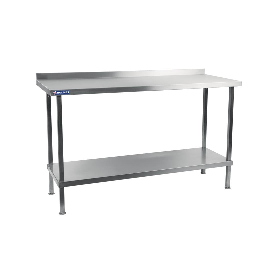 Table murale en acier inoxydable Holmes avec dosseret 1200 mm DR022