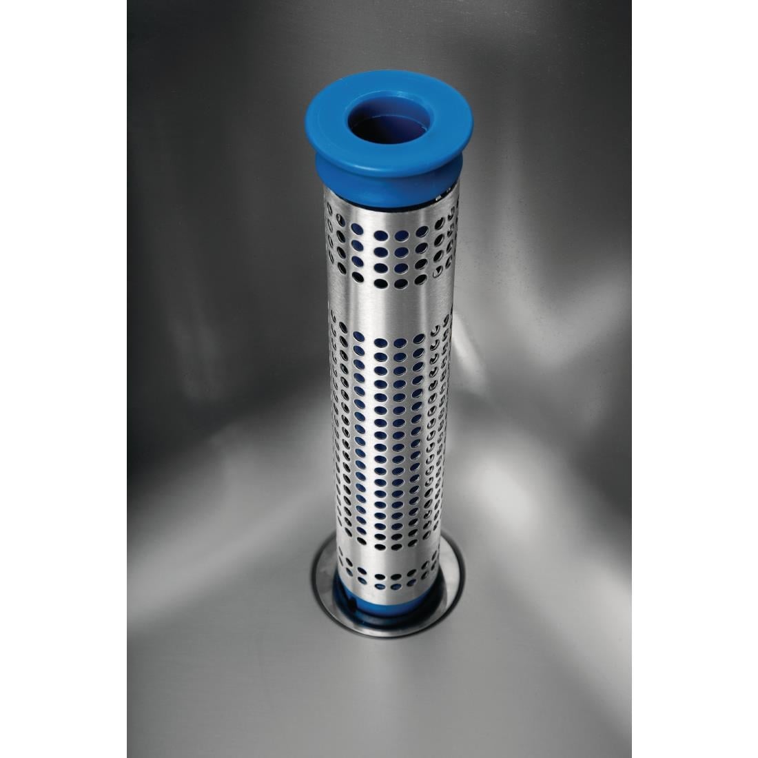 Plonge inox soudée cuve à gauche égouttoir à droite Holmes 1200 mm DR382