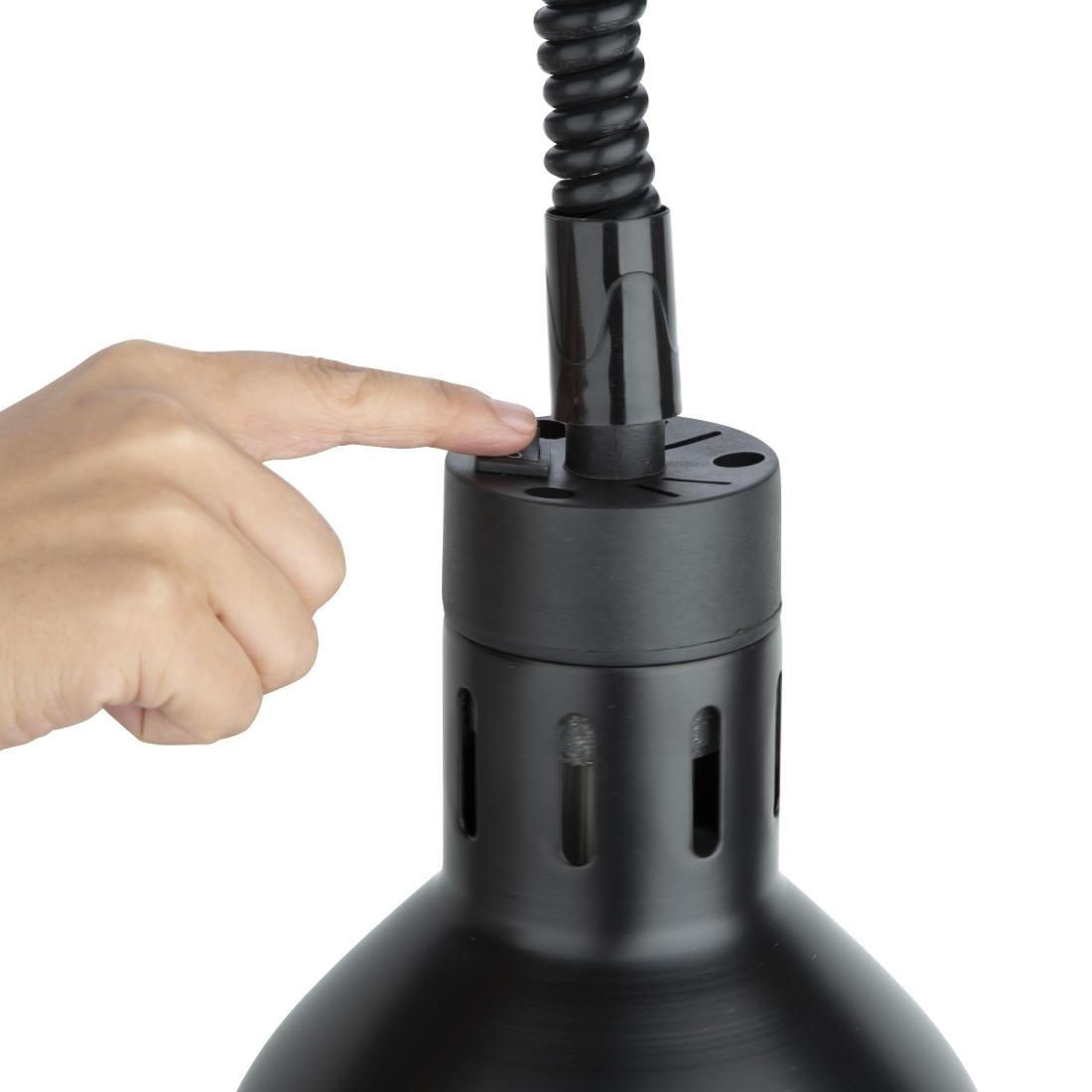 Lampe chauffante rétractable Buffalo finition noir mat DR759