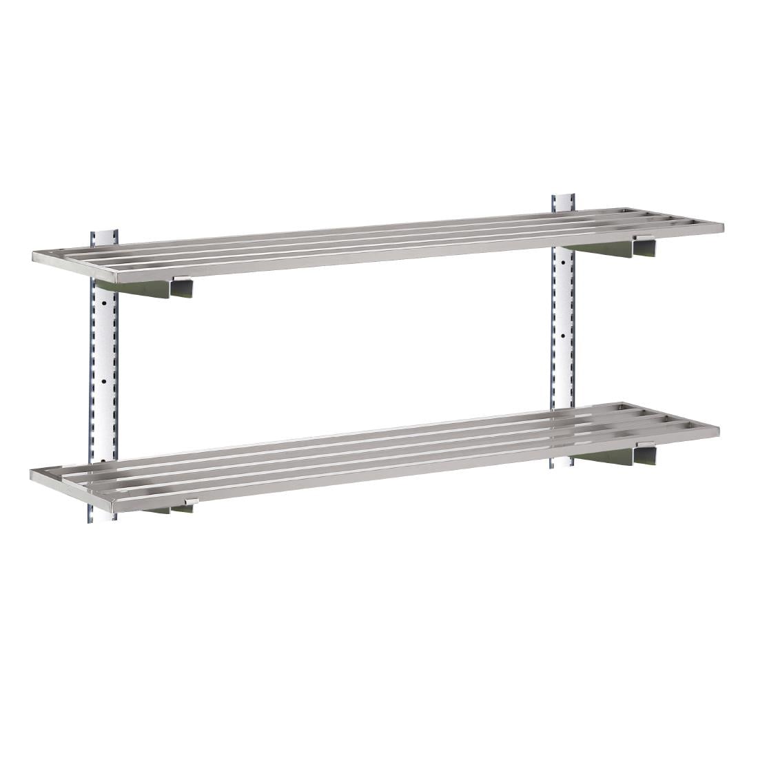 Etagère murale ajourée inox sans support Gastro M RVS sans support 120x40cm DS447