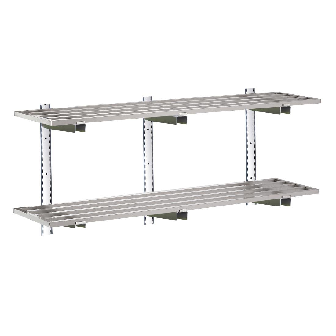Etagère murale ajourée inox sans support Gastro M RVS sans support 120x40cm DS447