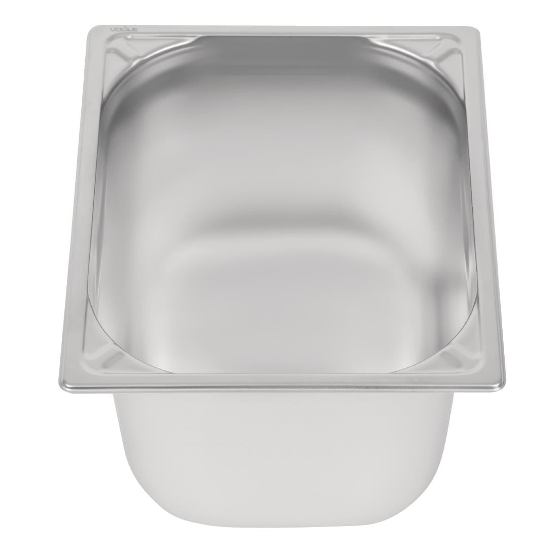Bac inox 18/10 GN 1/2 professionnel Vogue 200mm DW441