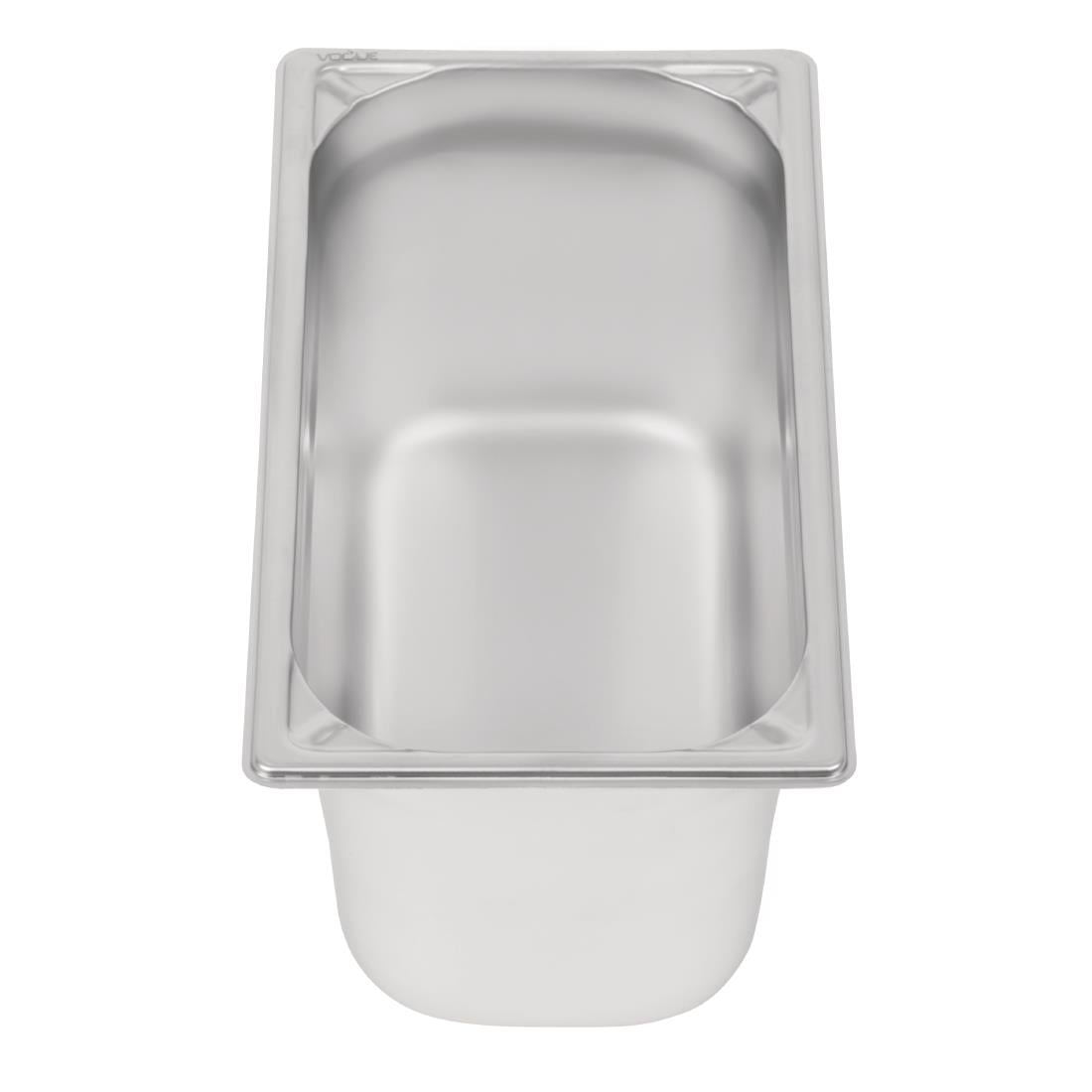 Bac inox 18/10 GN 1/3 professionnel Vogue 150mm DW444
