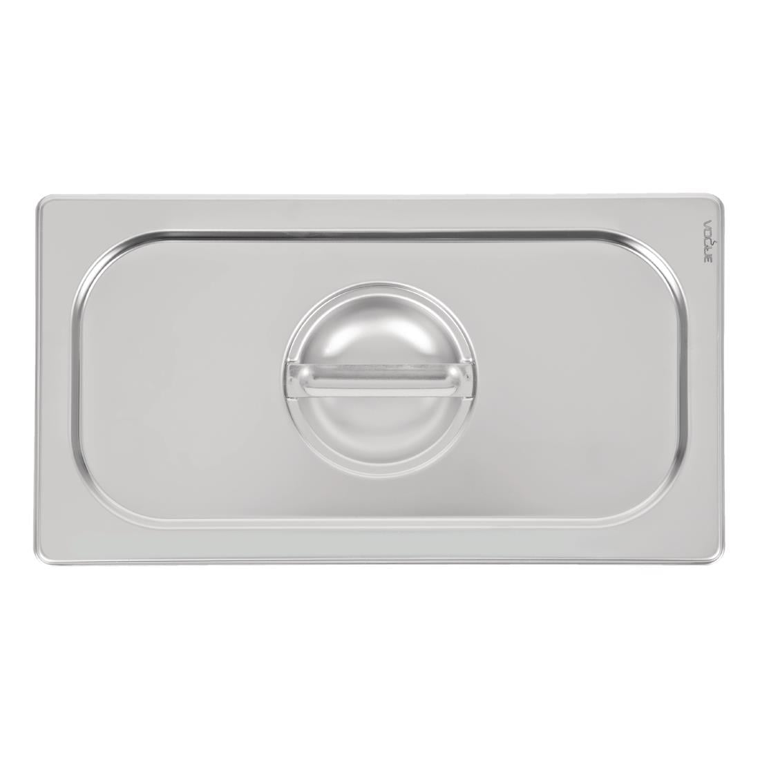 Couvercle inox 18/10 professionnel Vogue GN 1/3 DW457