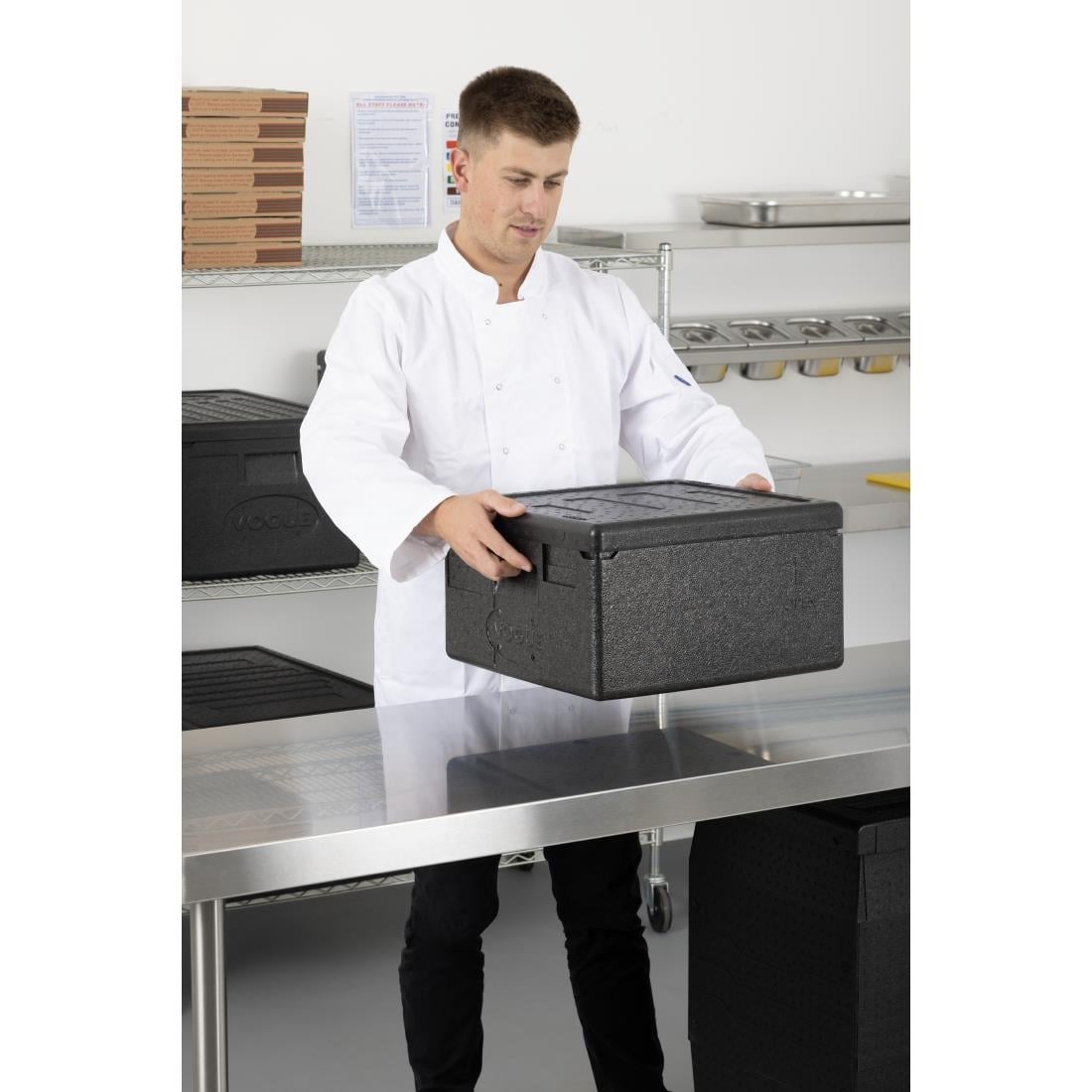 Conteneur pour 4 pizza isotherme EPP Vogue 2L DX992