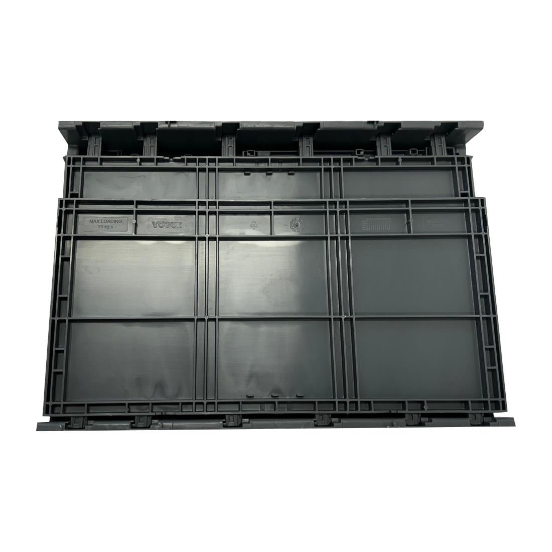 Caisse de transport/stockage pliante en plastique Vogue 594x396x353mm DX997