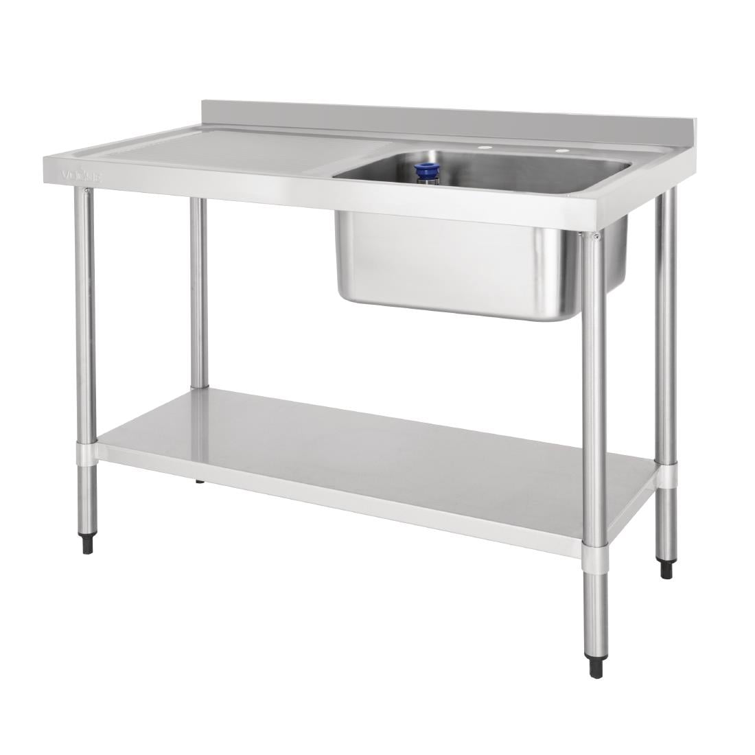Plonge un bac égouttoir à gauche Vogue 1200mm DY822