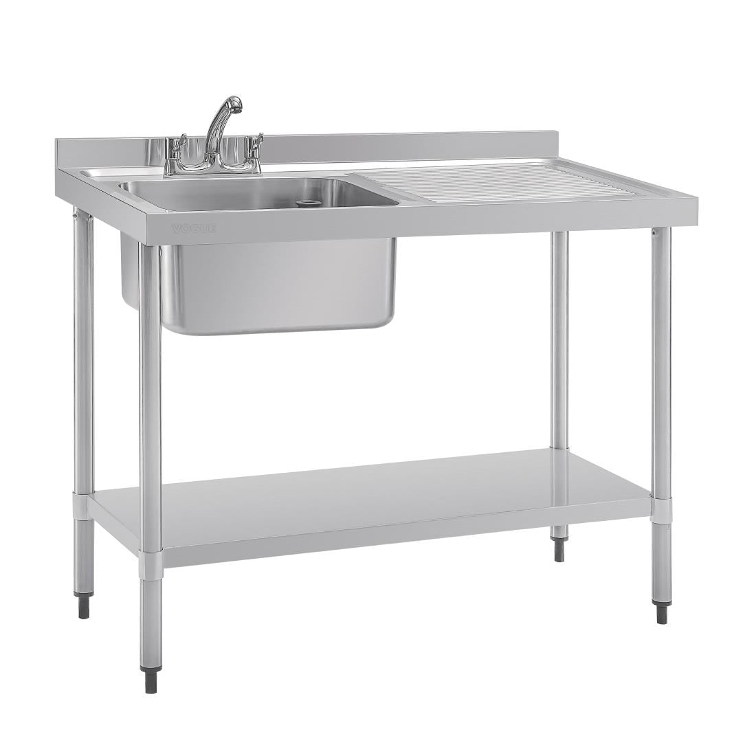 Plonge un bac égouttoir à droite Vogue 1200mm DY823