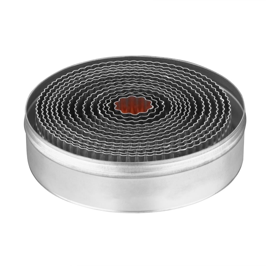 Lot de 11 emporte-pièces ronds cannelés Vogue E019