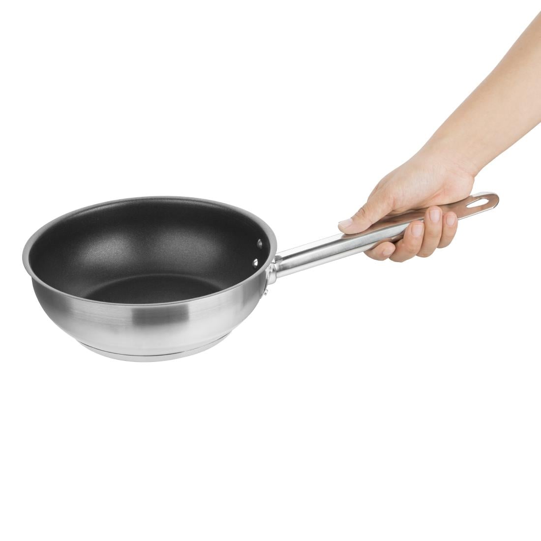Sauteuse inox antiadhésive Vogue teflon Platinium Plus 200mm FC098