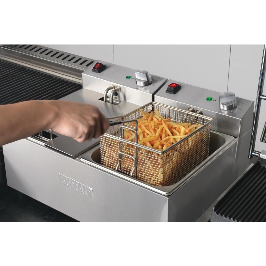 Friteuse double Buffalo - 2x5L 2x2,8kW FC257