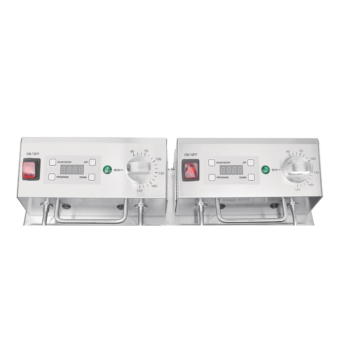 Friteuse double avec minuterie Buffalo - 2x5L 2x2,8kW FC259