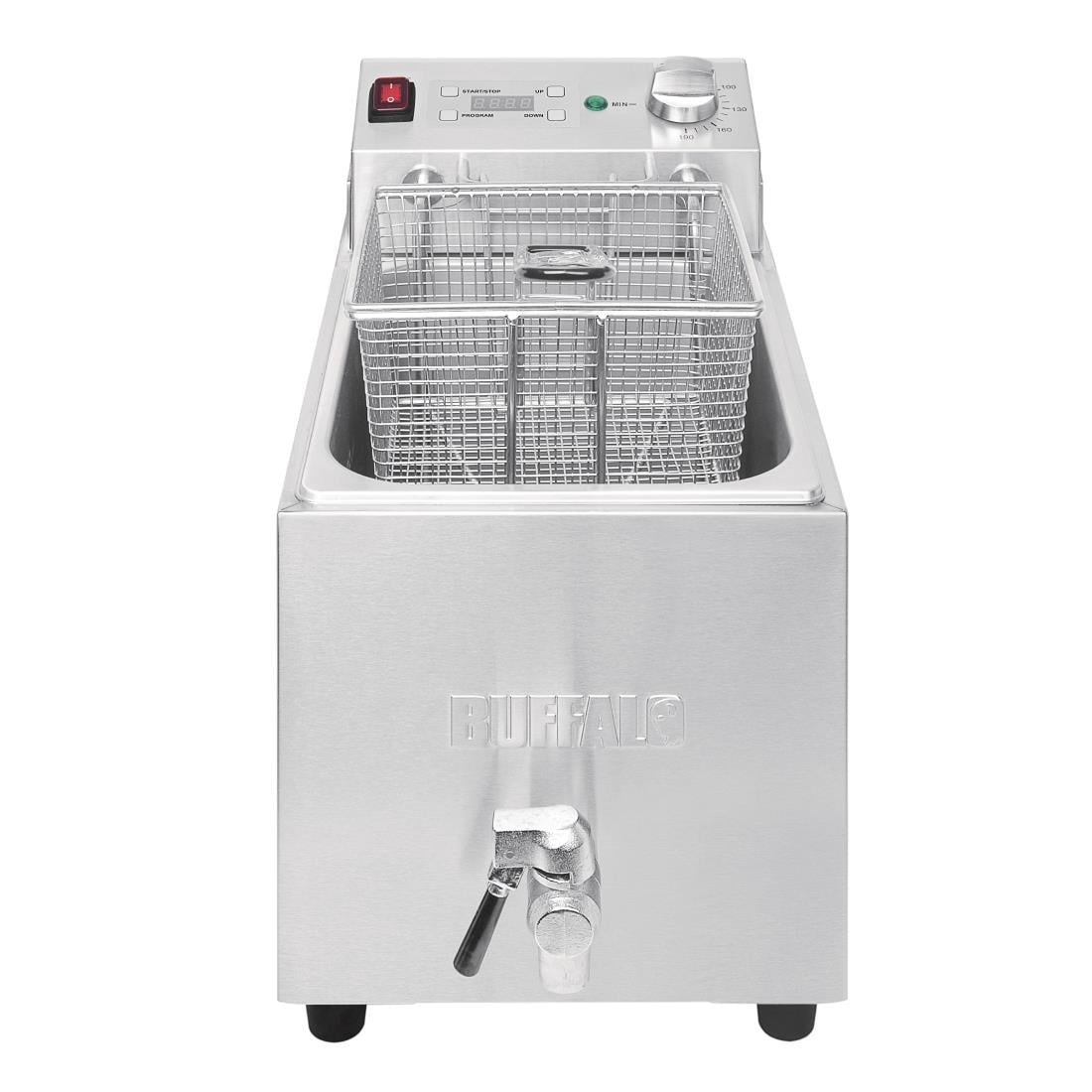 Friteuse simple Buffalo - 1 x 8L 2,9kW avec minuterie FC374
