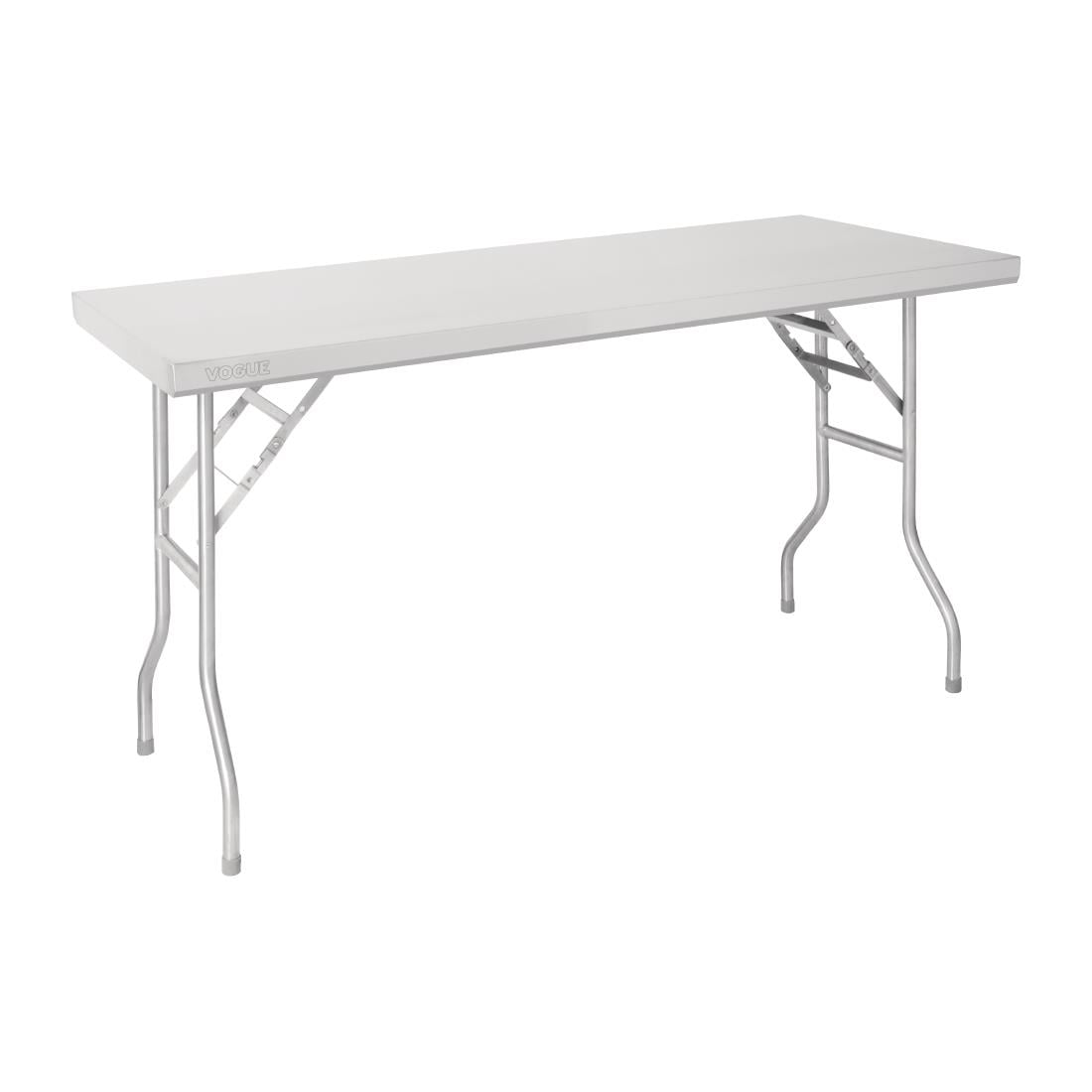 Table de travail pliante inox Vogue 1220x610x780mm FN288