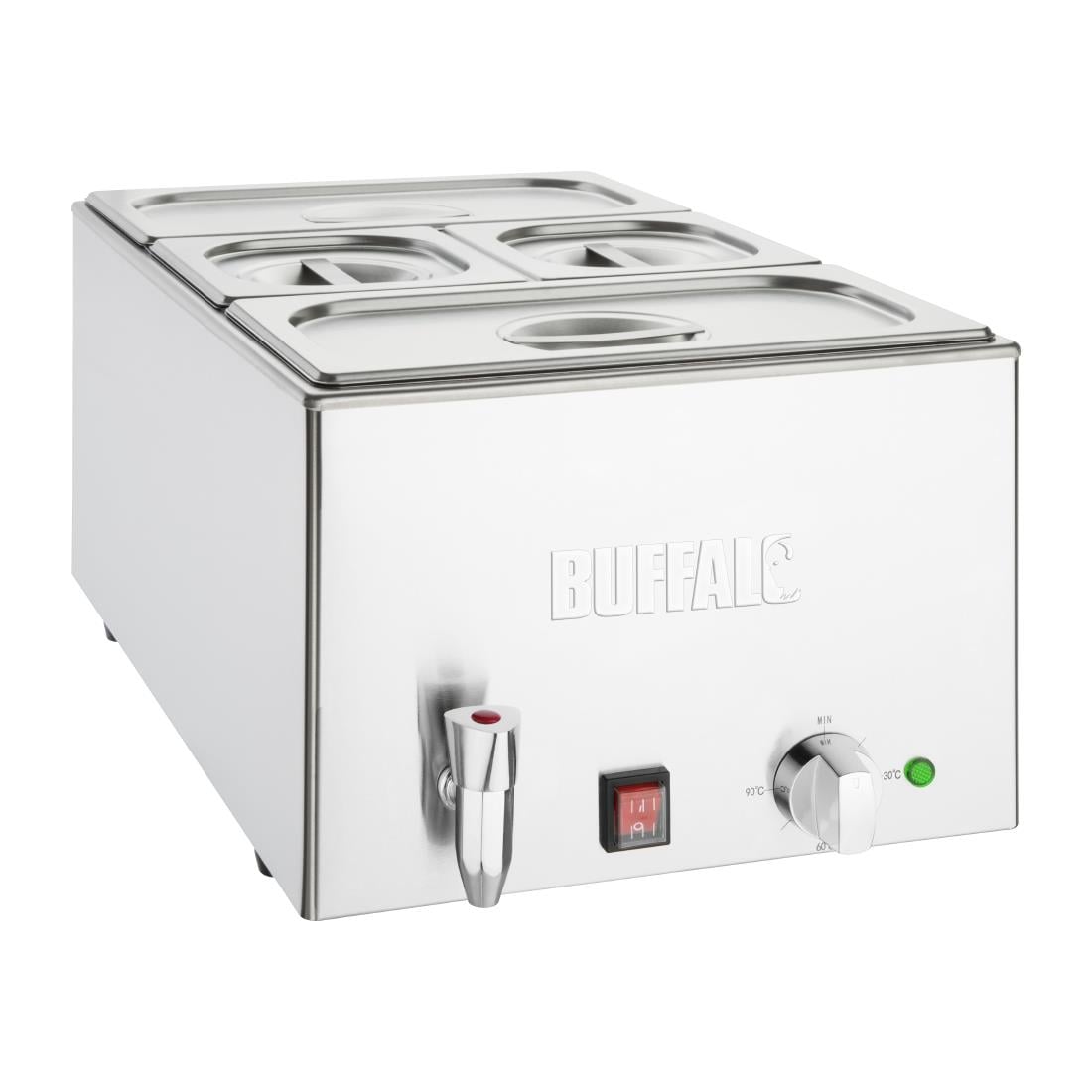 Bain-marie avec robinet et bacs Buffalo FT692