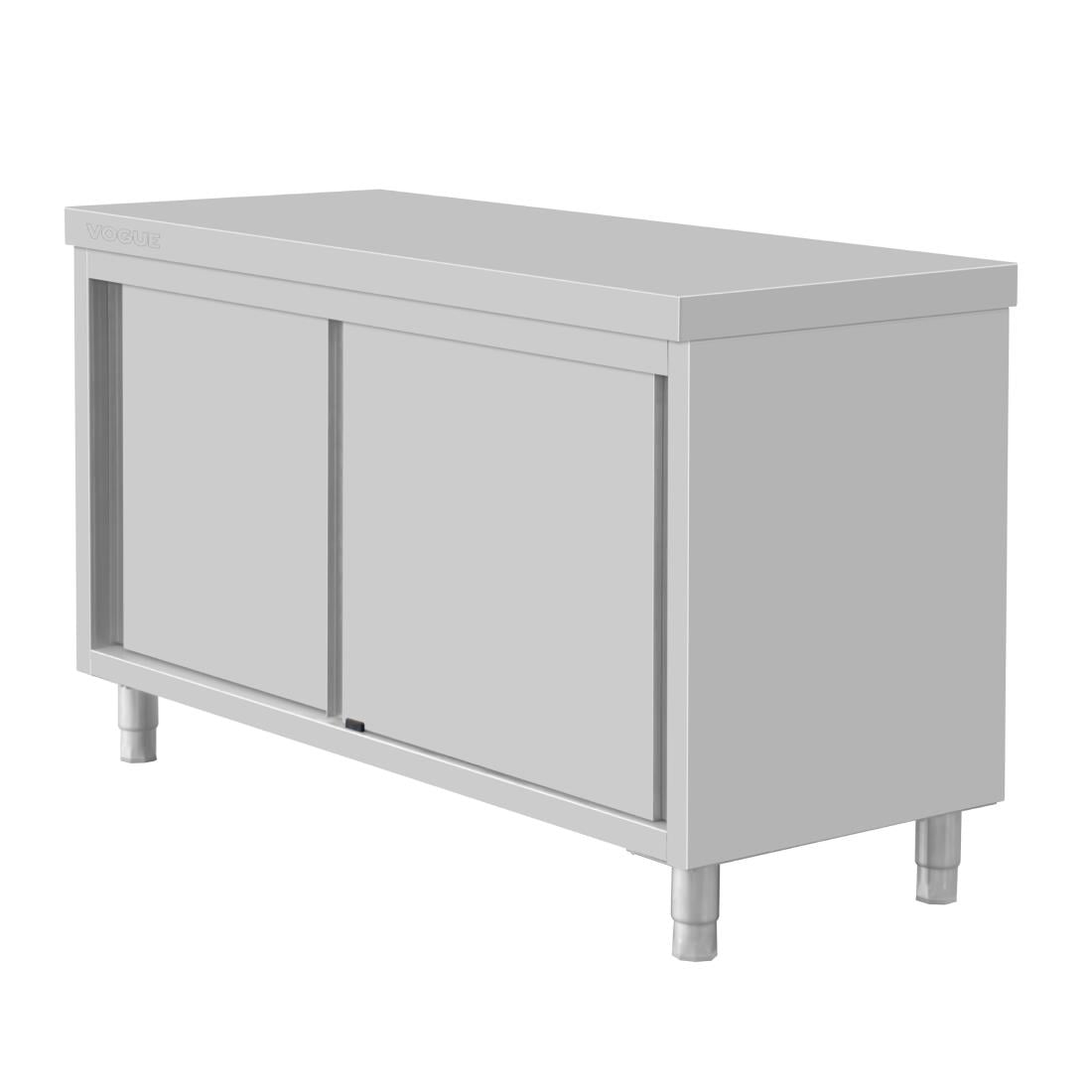 Armoire sur pieds en acier inoxydable Vogue 900x1500x600mm FU586