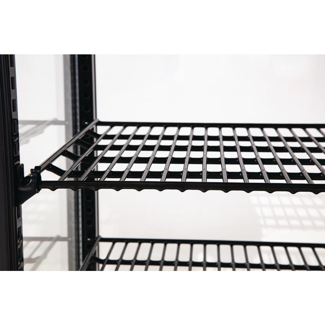 Vitrine réfrigérée économe en énergie Polar série C noire 68L CX577