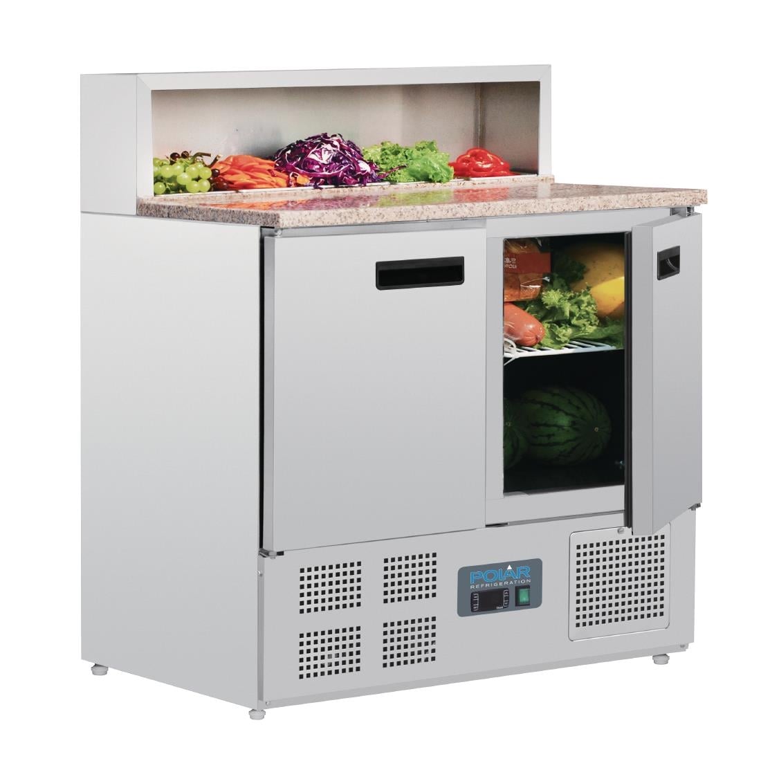 Comptoir de préparation réfrigéré à pizzas 288L Polar Série G G603