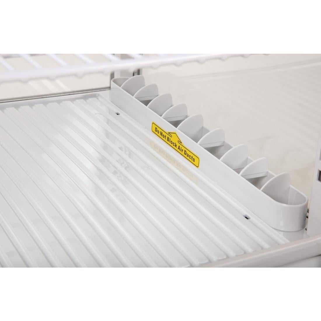 Vitrine réfrigérée économe en énergie Polar série C blanche 68L CX578