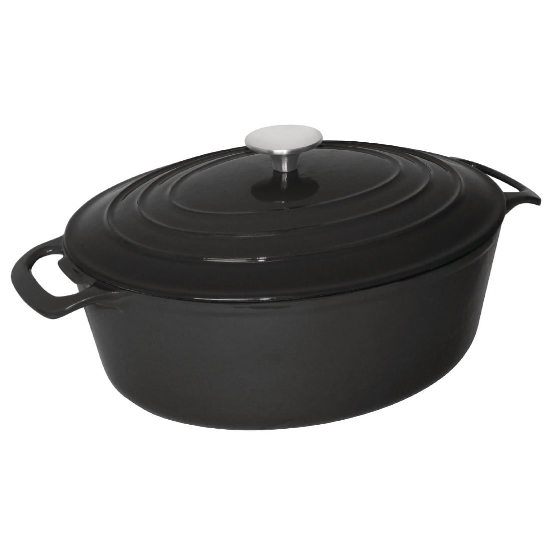 Grande cocotte ovale noire Vogue 6L GH310