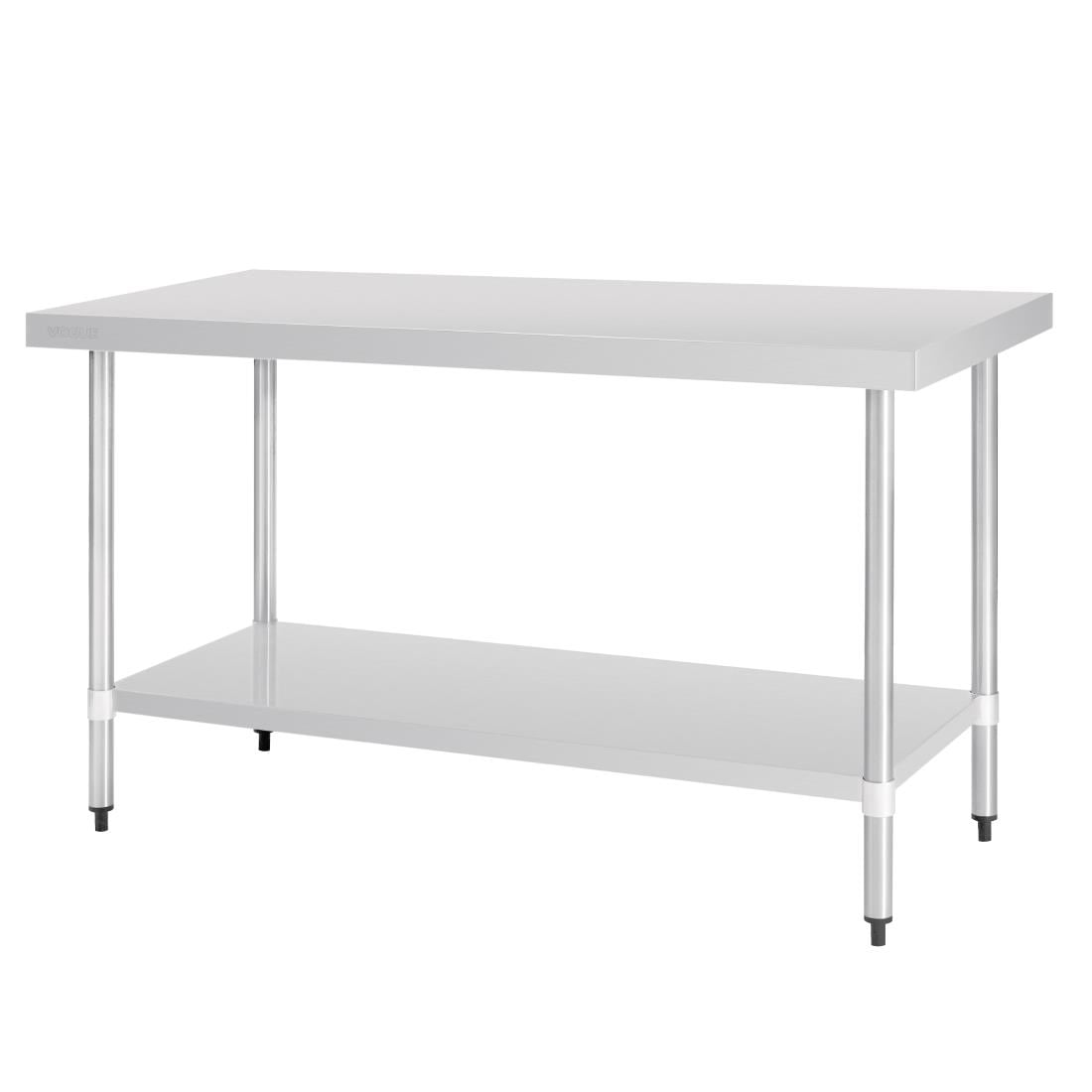 Table en acier inoxydable sans rebord Vogue 1500 x 700mm GJ503