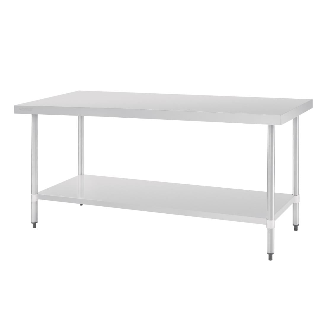 Table en acier inoxydable sans rebord Vogue 1800 x 700mm GJ504