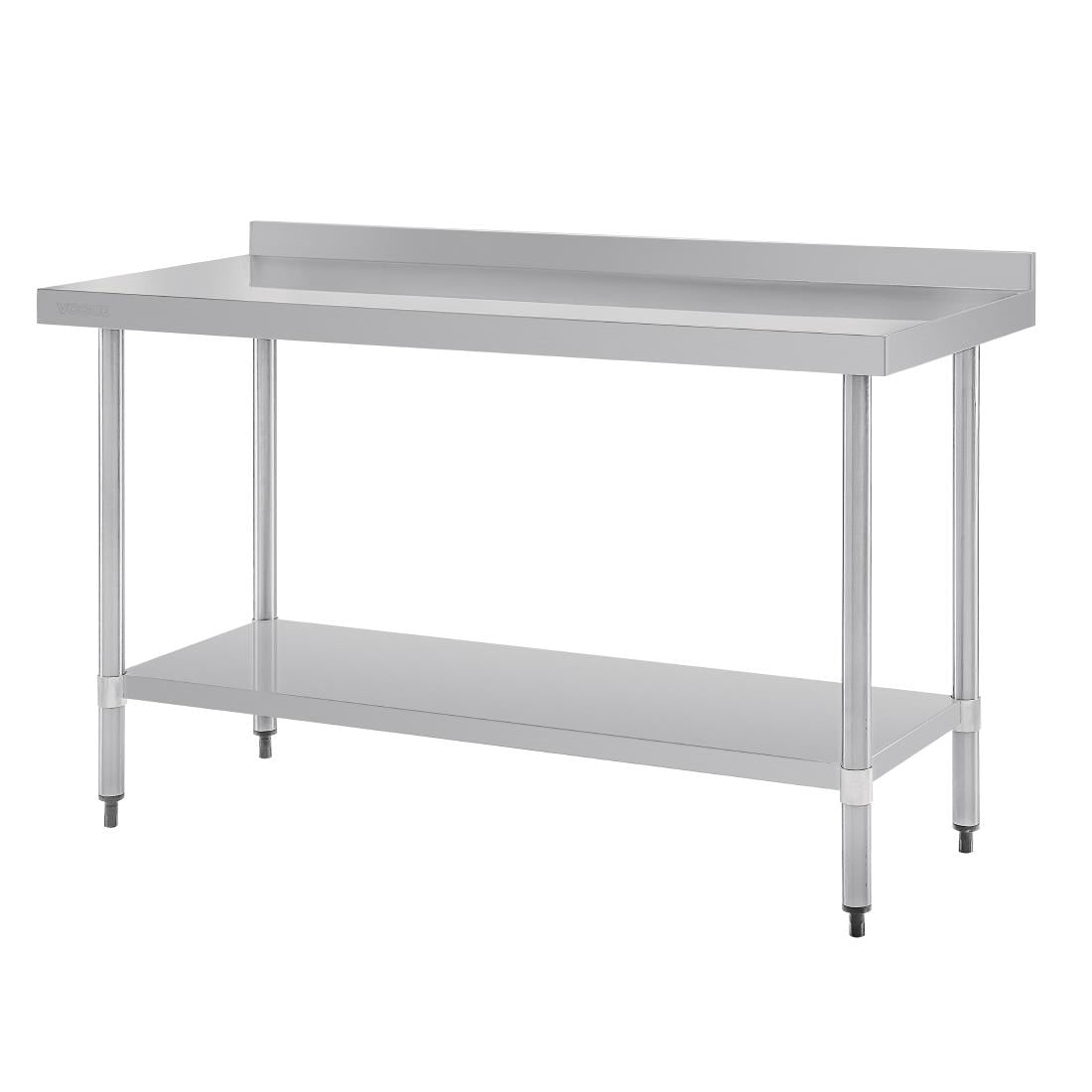 Table en acier inoxydable avec rebord Vogue 1500 x 700mm GJ508