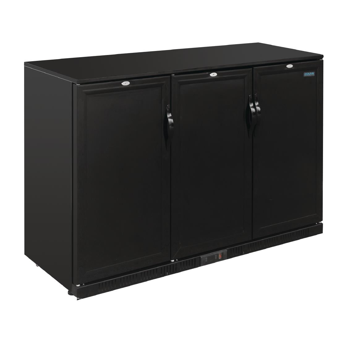 Arrière-bar trois portes pleines pivotantes Polar Séie G 900mm 330L GL017