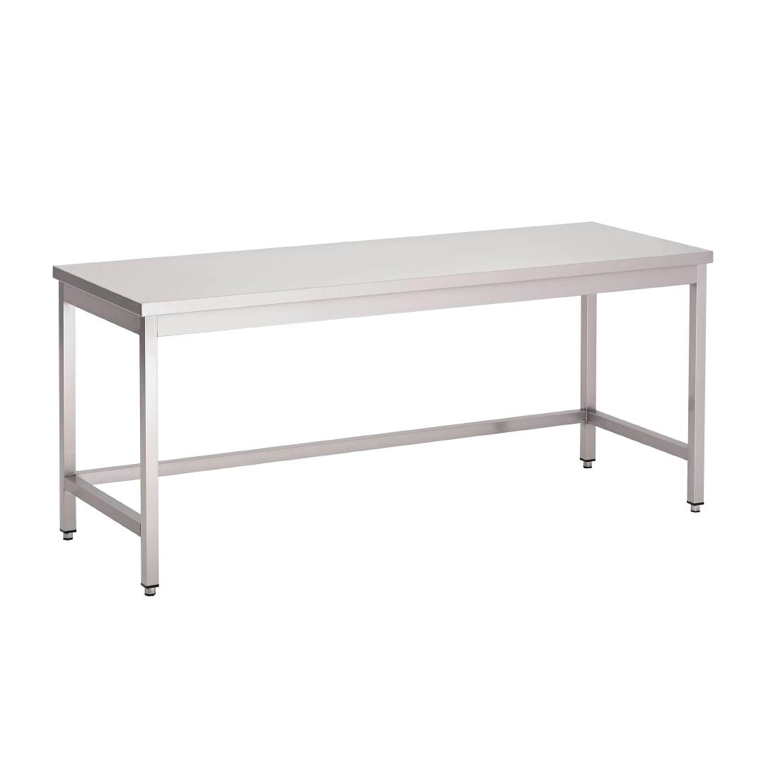 Table inox sans étagère basse Gastro M 1000 x 700 x 850mm GN107